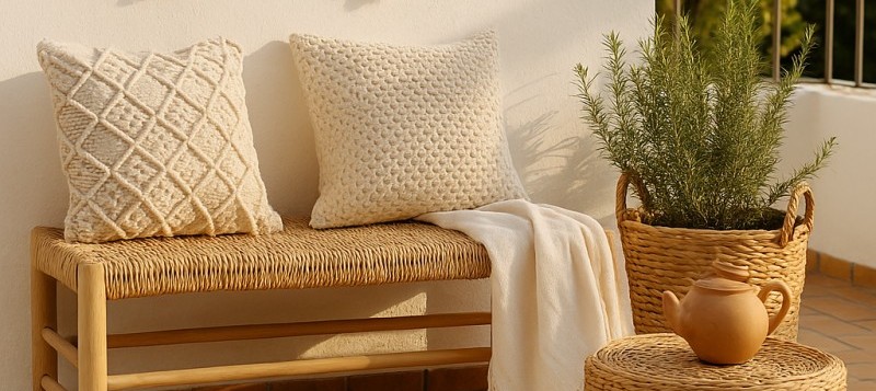 Cómo montar una zona chill out en casa con muebles de mimbre
