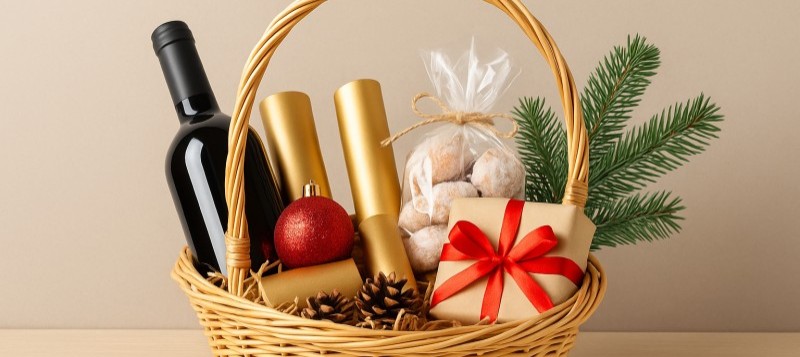 Cestas de Navidad: cómo elegir la ideal para regalar