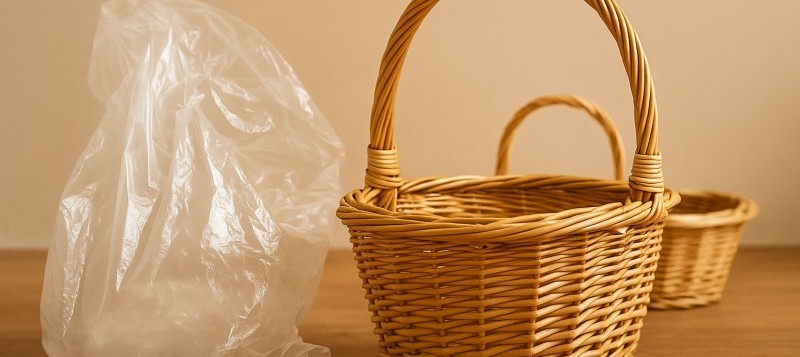 Cestas de mimbre y sostenibilidad: por qué son la alternativa al plástico