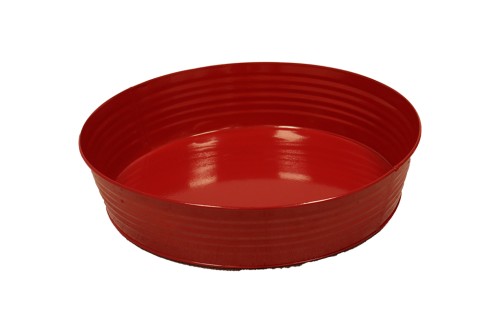 Cuenco redondo rojo
