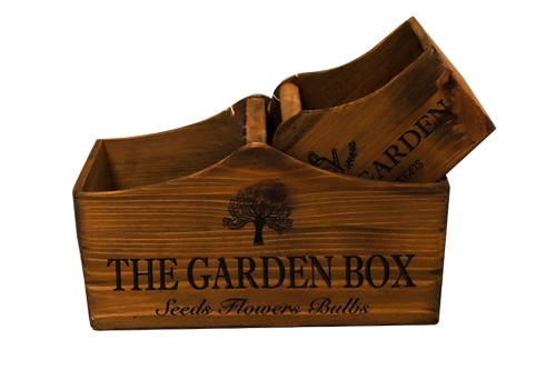 Cajas de madera con asa